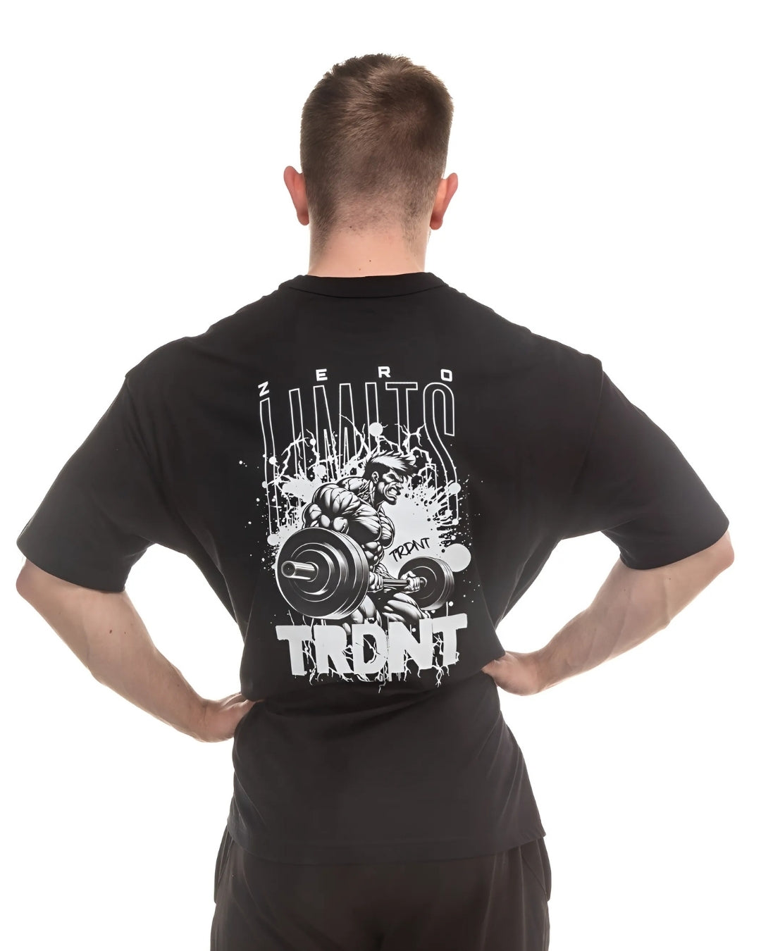 Oversized Frenzy Black T-Shirt