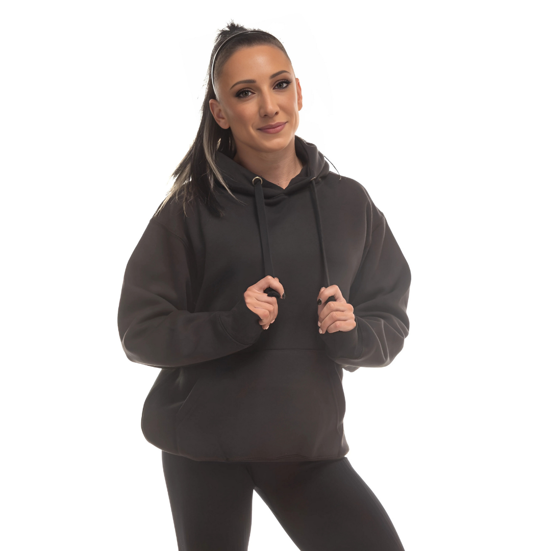 Heavy Black Graphics Hoodie - Cotton Hoodies